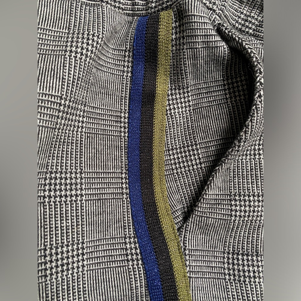 Maeve by Anthropologie joggers with striped plaid on side, X-Small